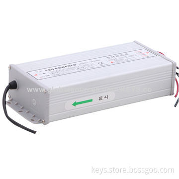 12V power supply, aluminum rain-proof series, 60W to 400W for LED digital tube IP53